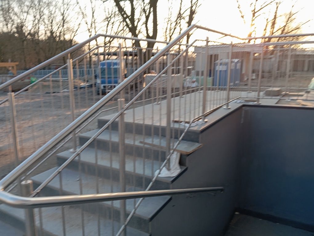 Balustrada balustrady nierdzewna balkon francuski zabezpieczenie inox