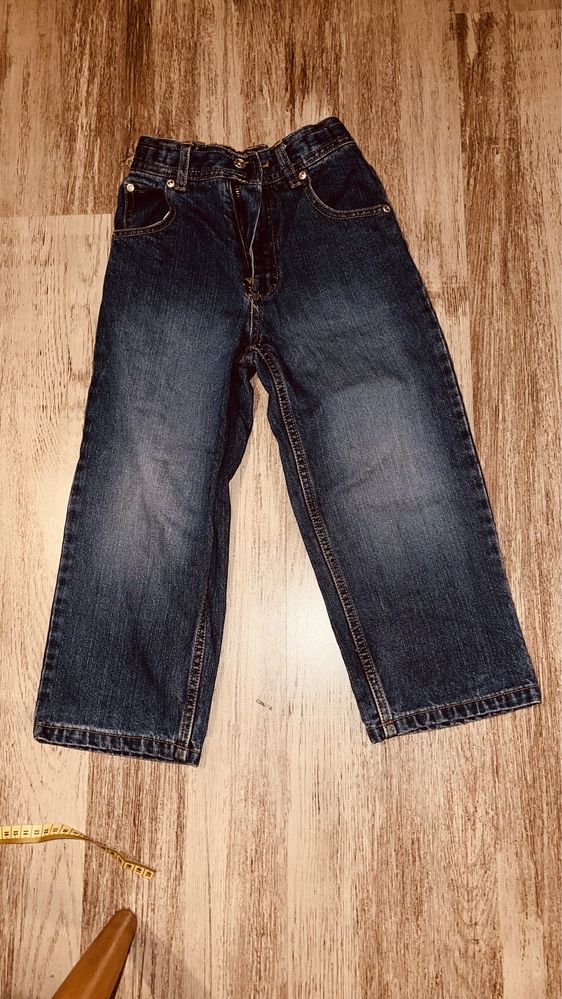 jeansy szerokie nogawki 110 cm chłopiec c2
