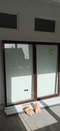 Okno aluminiowe 200x190cm szyba antywłamaniowa