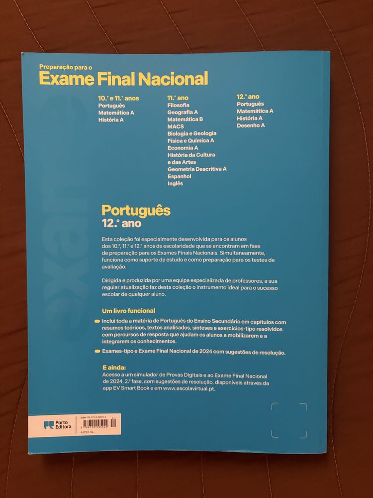 Livro de preparação para o exame final nacional de Português