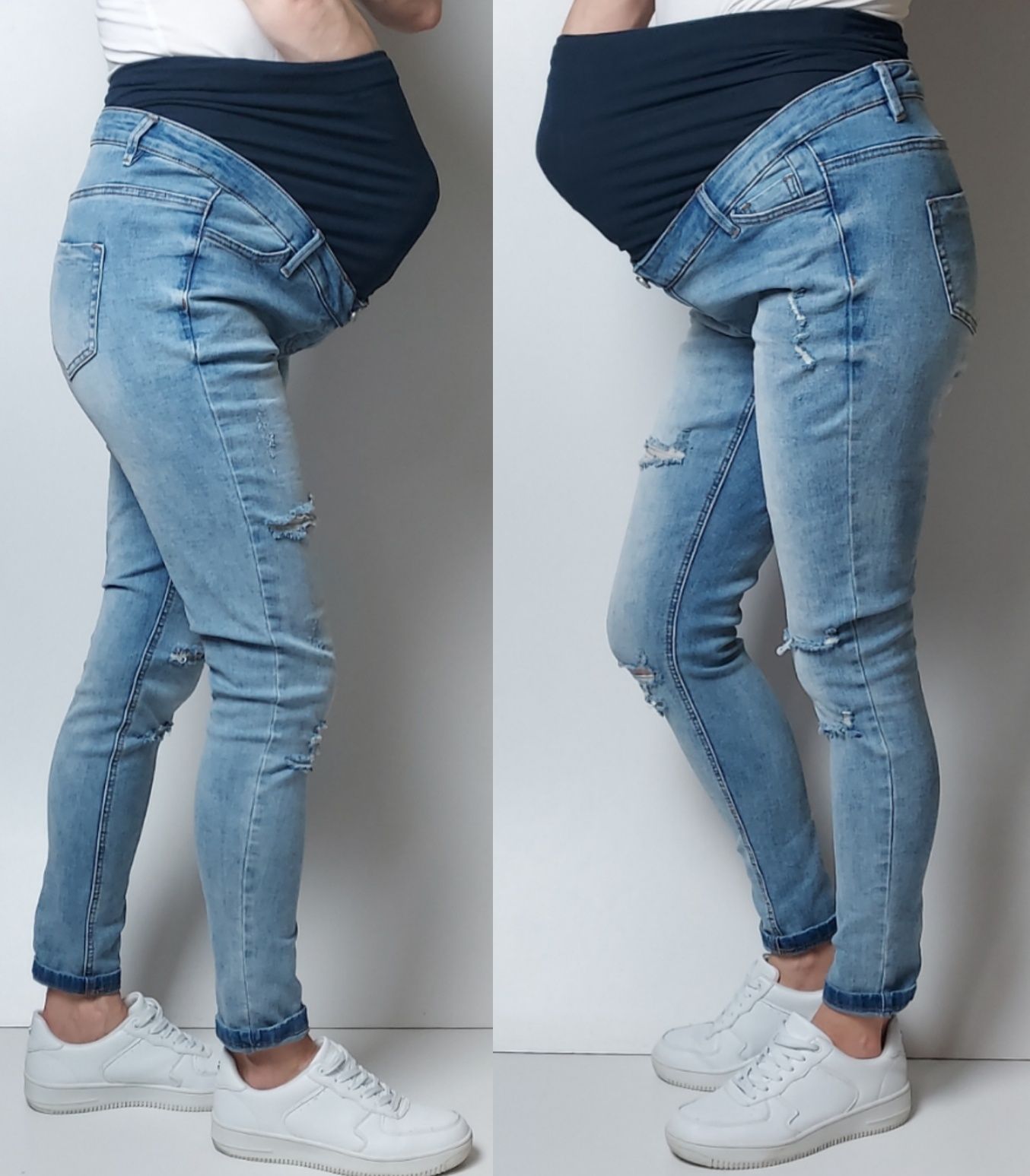 Missguided Maternity_jeansy ciążowe__38/M L72cm