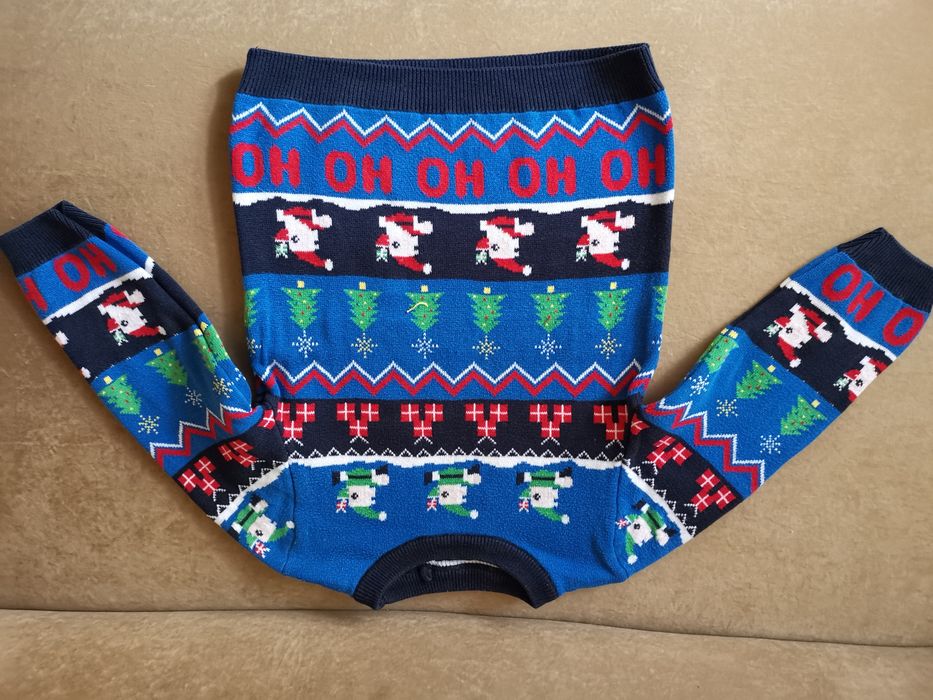 Утеплённые джинсы и новогодний свитер Next на 2-3 года