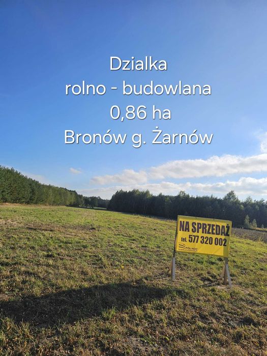 Działka rolno-budowlana w Bronowie, gm. Żarnów