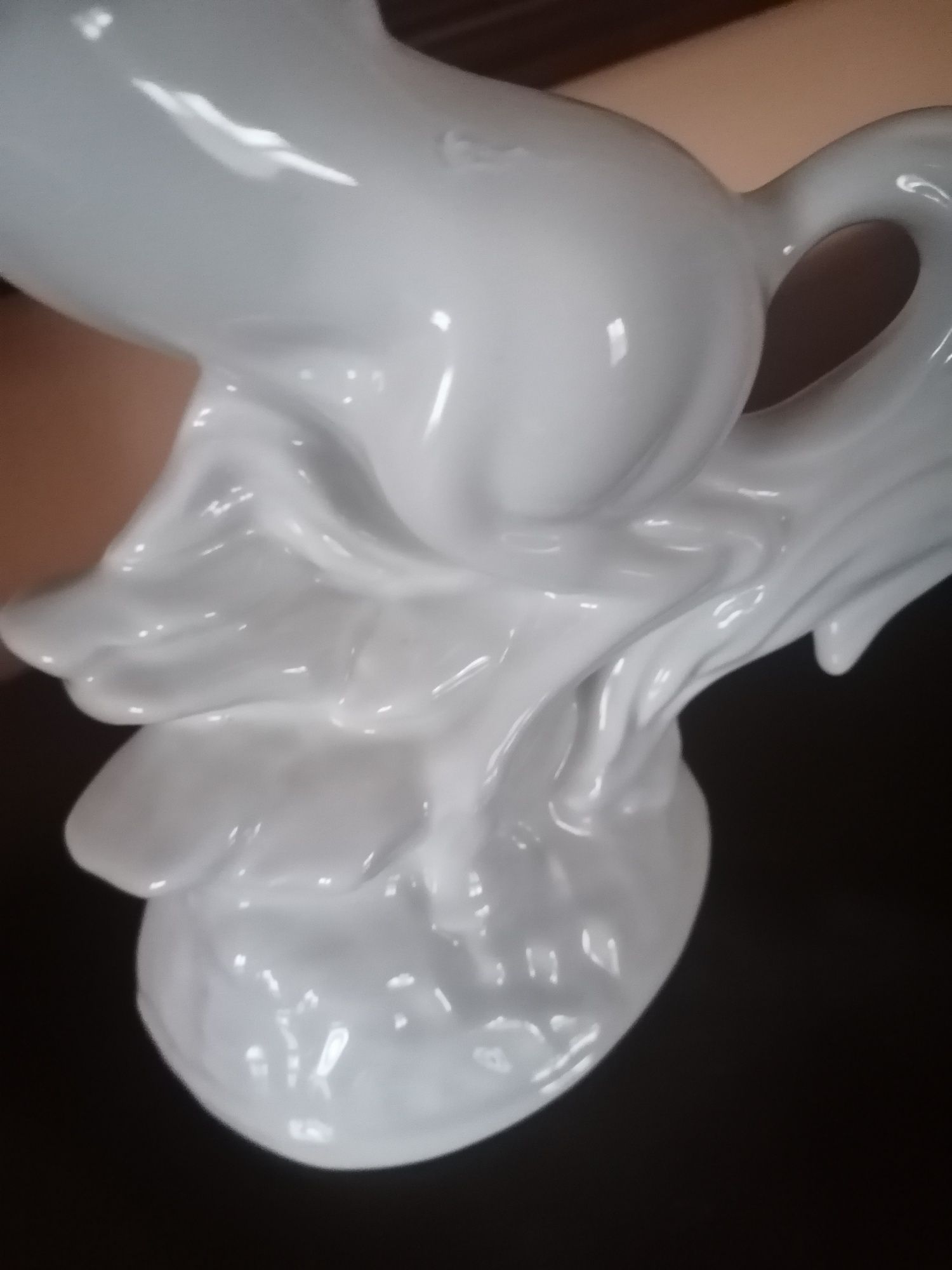 Stara figura konia porcelana