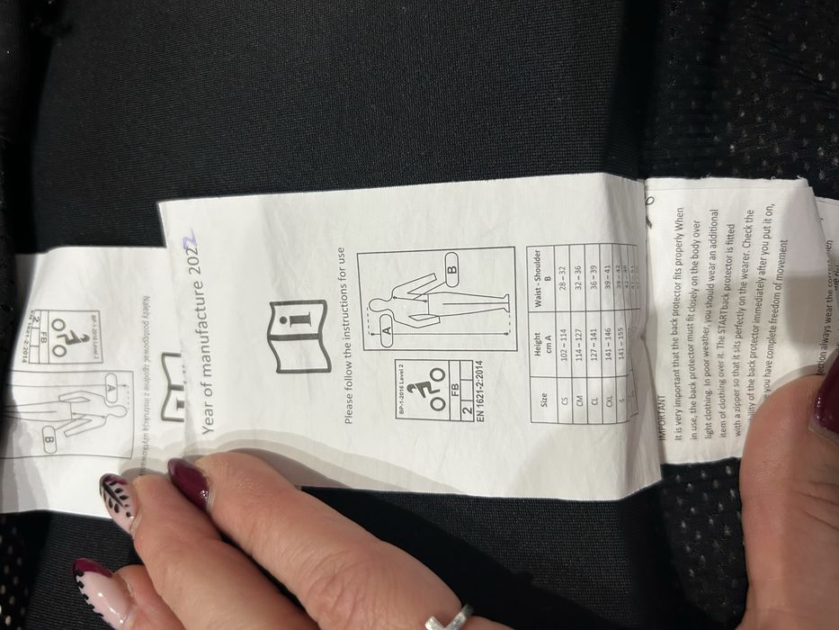 Kamizelka 2 M ochronna jeździecka START EffectFlex młodzieżowa