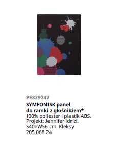 Ikea Symfonisk Panel Głośnika Ramka