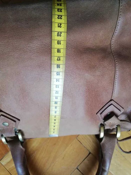 Torebka w rękę , kuferek, brązowa