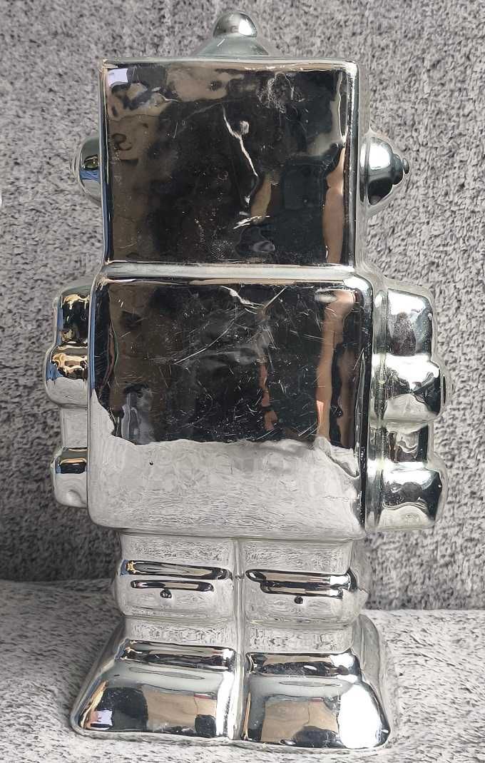 Ceramiczna skarbonka robot 26cm