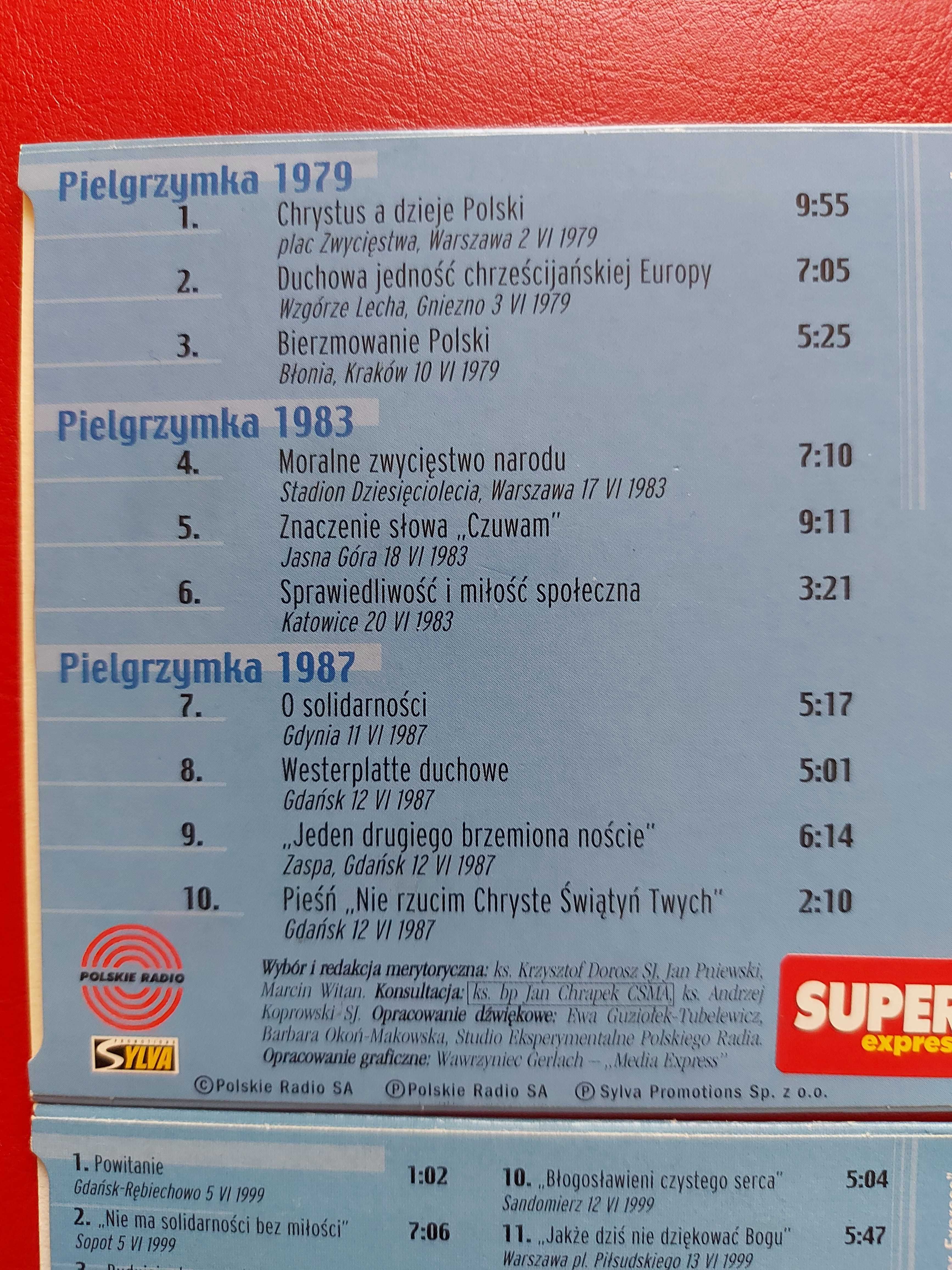 Pielgrzymki J.P II do Ojczyzny - pieśni - 4 płyty CD