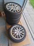 Koła letnie Continental 17 5x112 Alufelgi Opony 225/45/17 Volkswagen