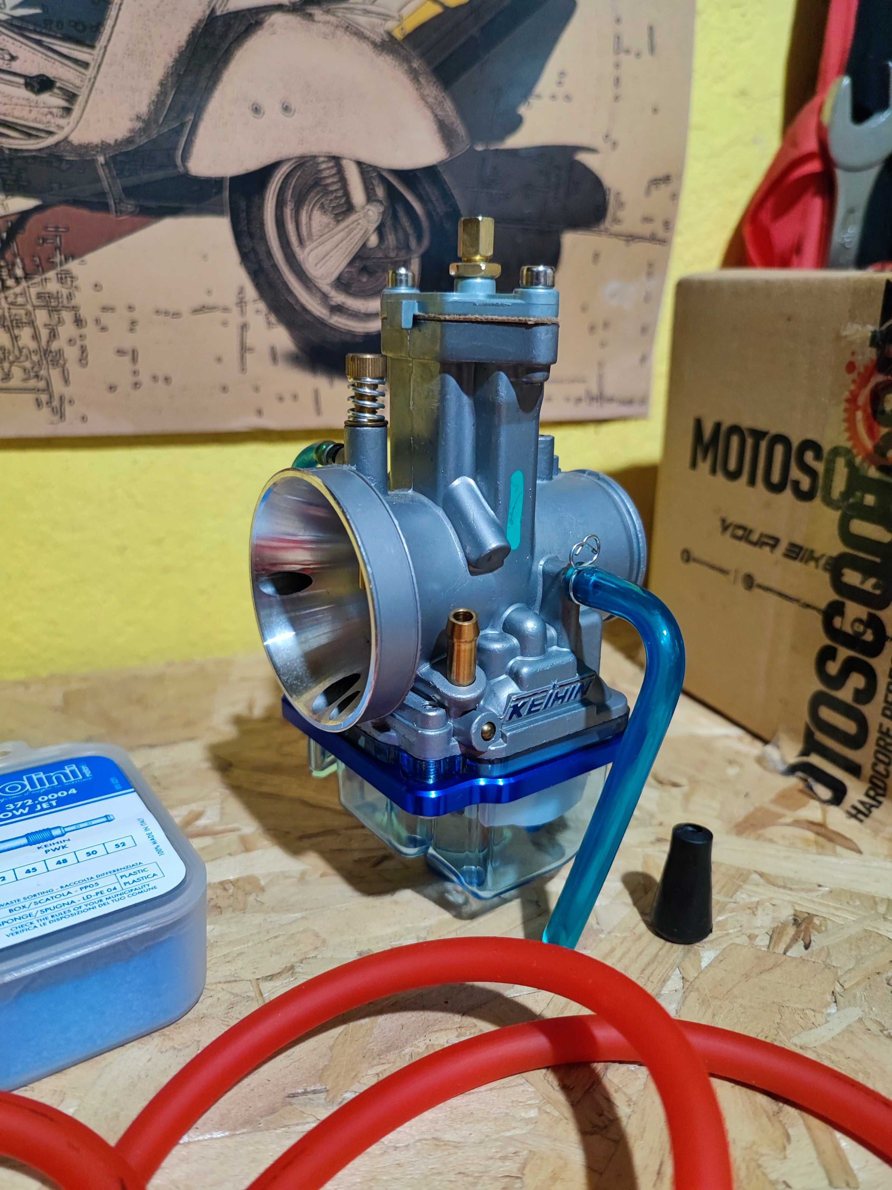 Carburador KEIHIN PWK 32mm + Kit de Giglers Polini (Baixas)