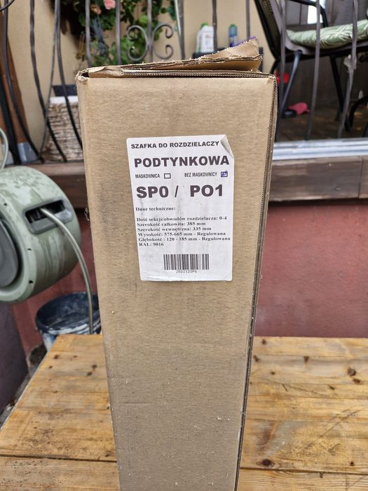 Szafka do rozdzielaczy podtynkowa bez maskownicy nowa