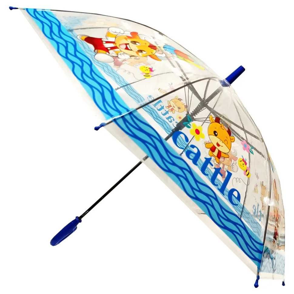Зонт. Зонтик. Зонтик прозрачный с принтом.