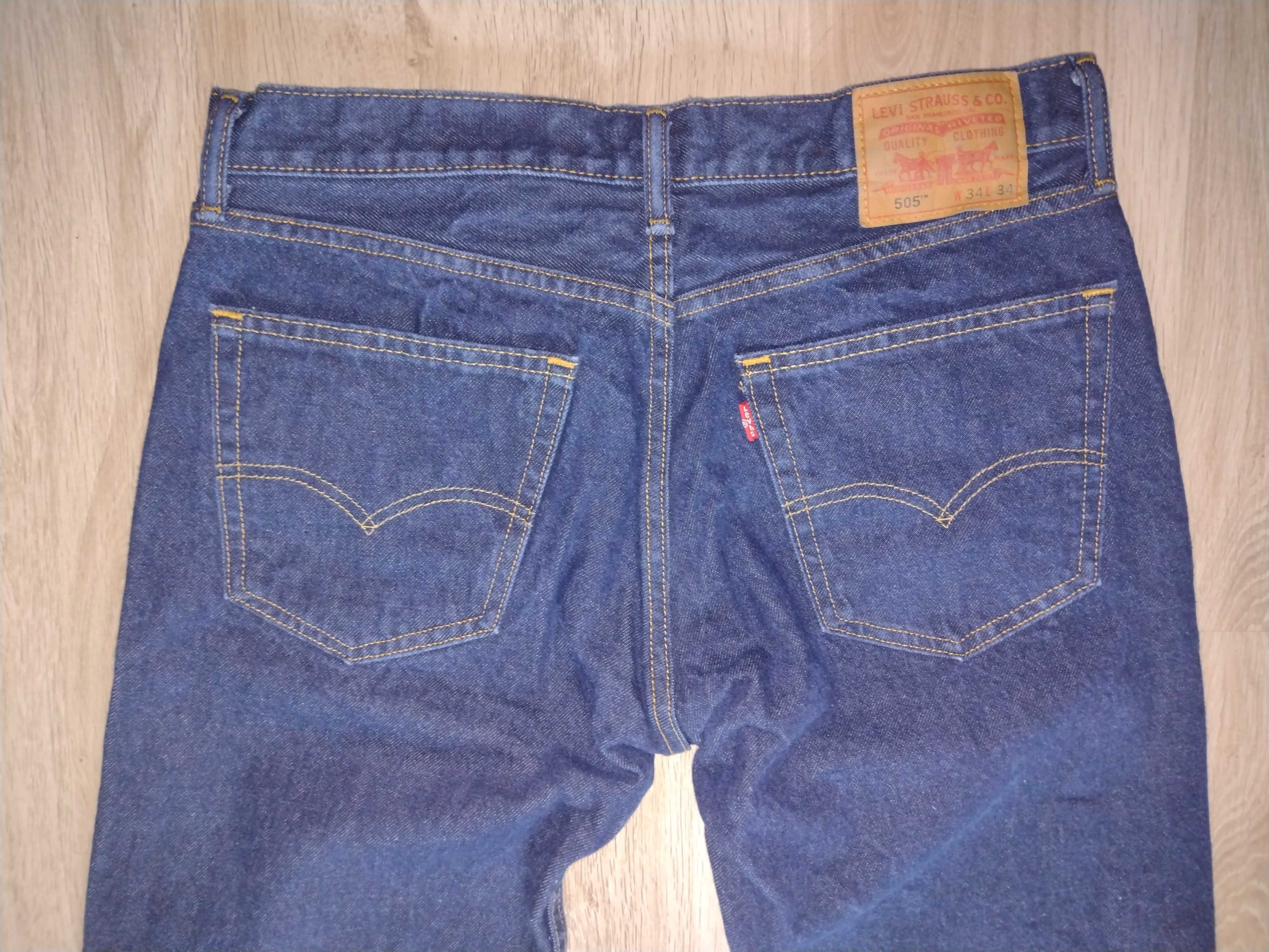 Spodnie Levi's 505 pas 90 jak nowe