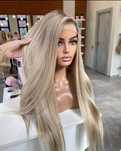 Peruka naturalna  blond 50cm