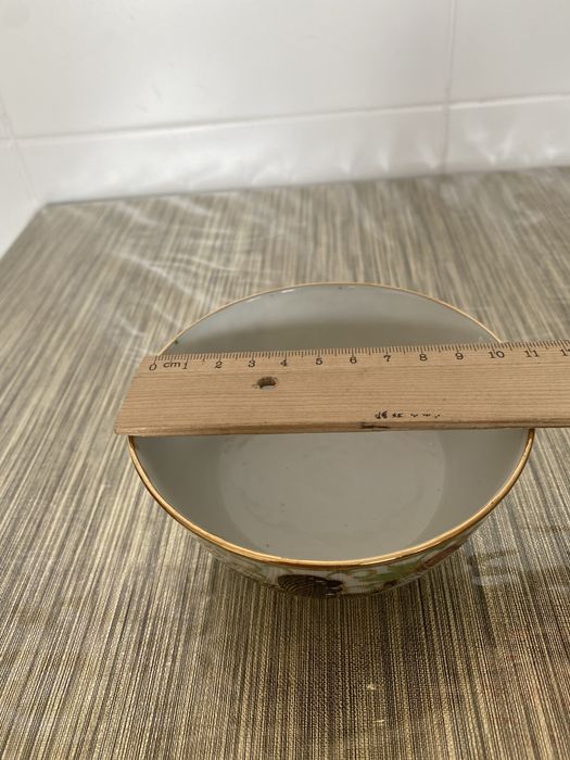 Tigela de melão família rosa em porcelana chinesa