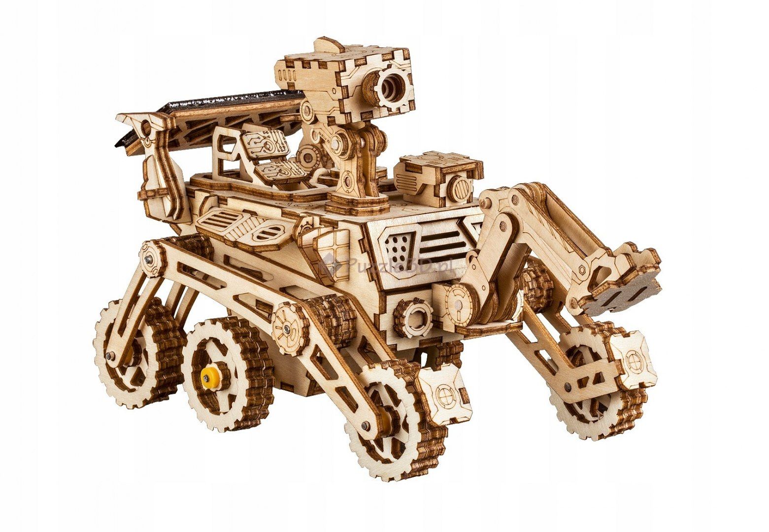 Harbinger Rover - mechaniczne, drewniane puzzle 3D - Curiosity