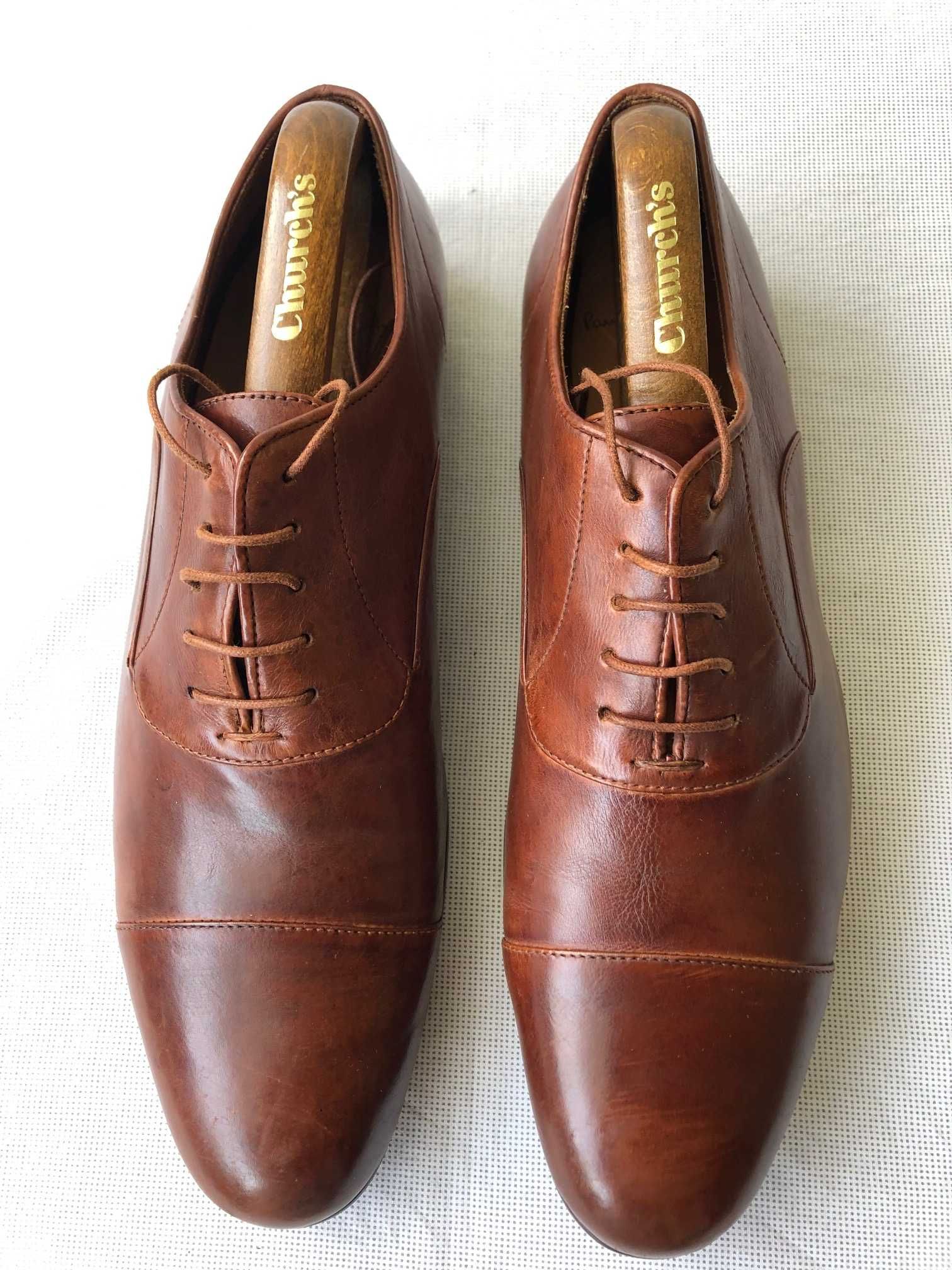 Элегантные кожаные туфли на шнурках Paul Smith (Англия/Италия)
