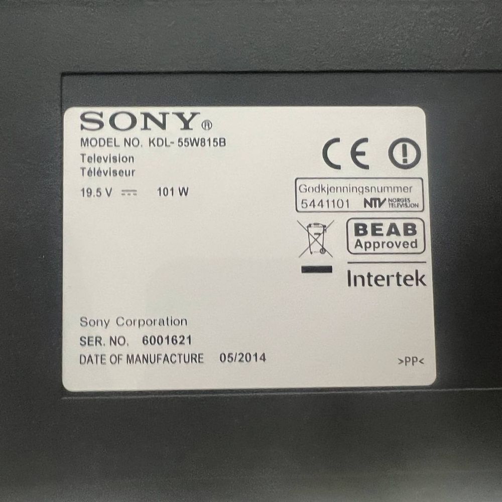 Телевізор Sony KDL-55W815B Full HD Smart TV Wi-Fi