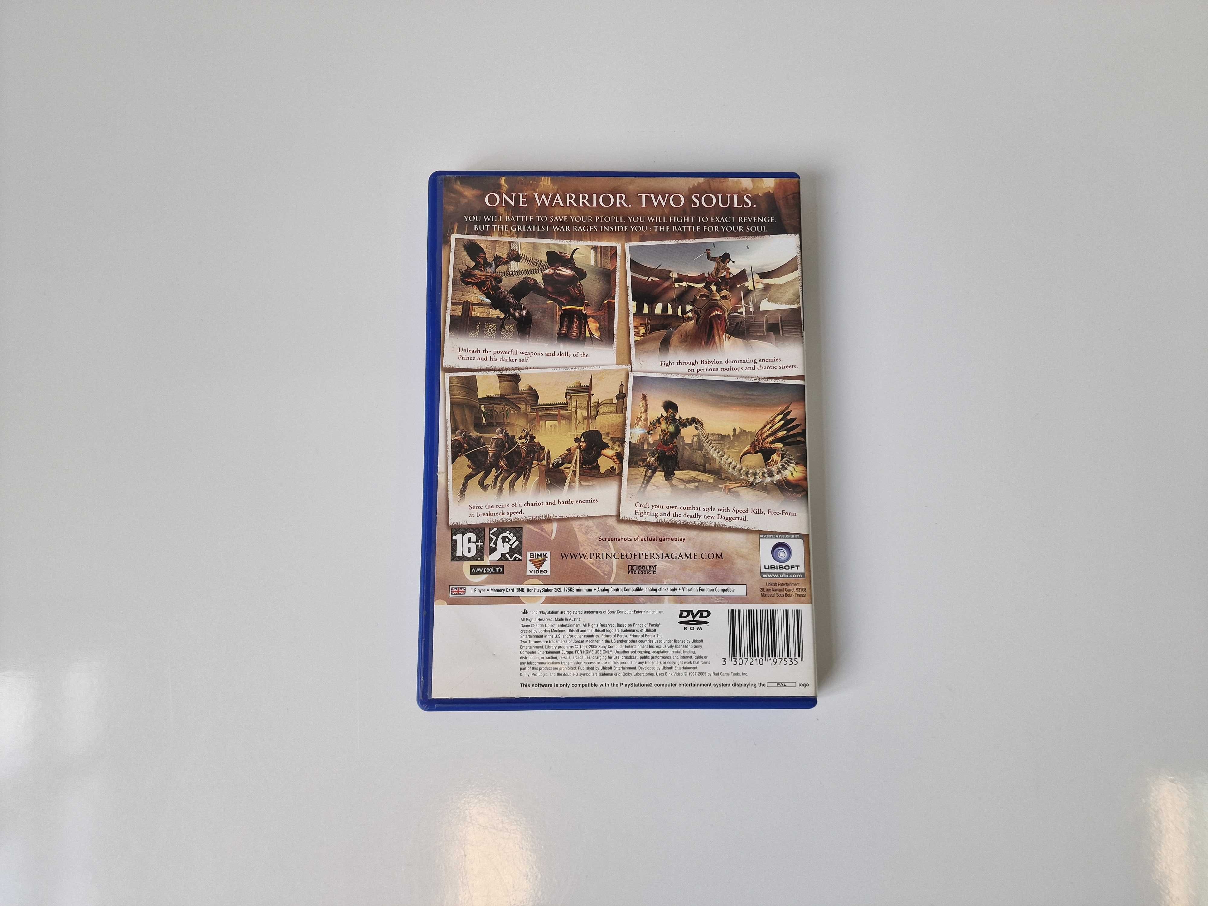 Opakowanie gry Prince of Persia The Two Thrones PS2