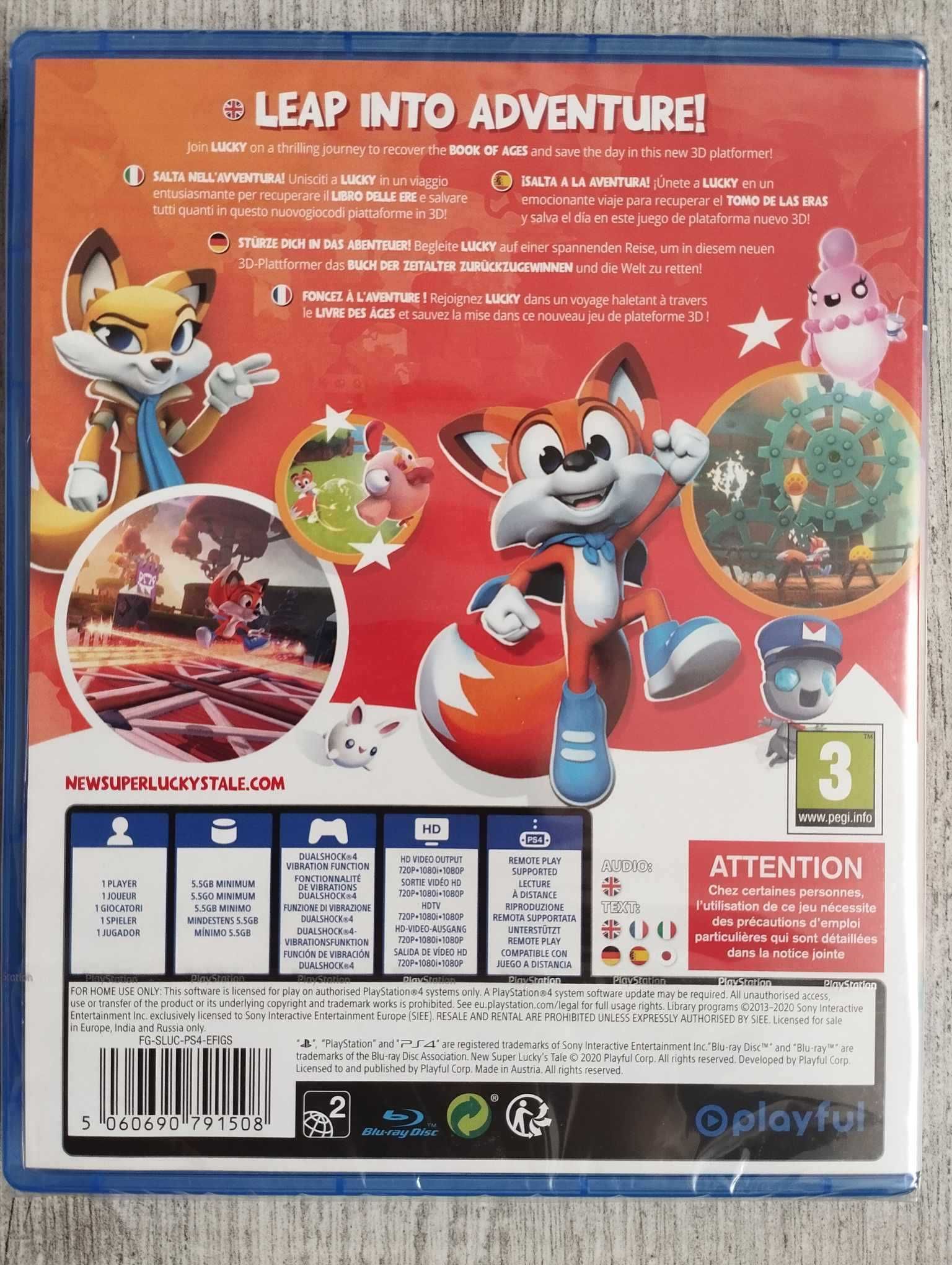 Nowa Gra New Super Lucky's Tale PS4/PS5 Playstation