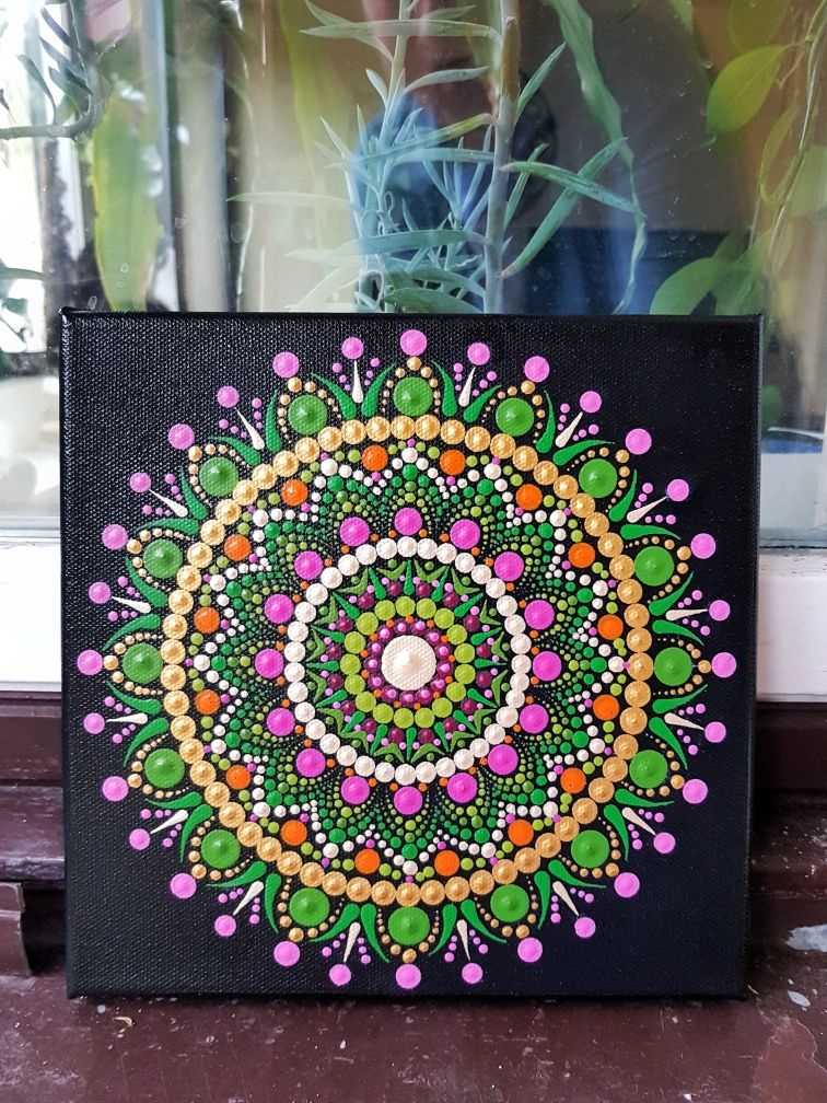 Mandala z intencją Wzrostu 20x20cm