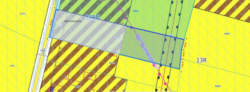 Działki rolno-budowlane w Cycowie