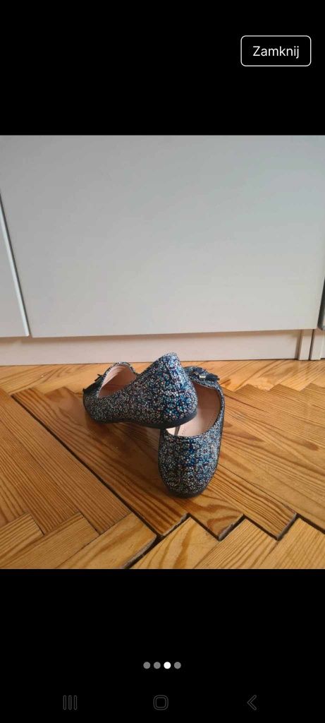 Skórzane baleriny Wojas