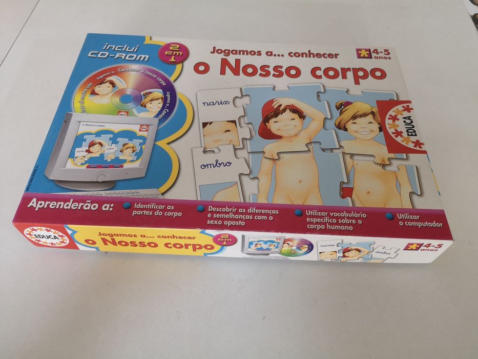 Jogo didático "O nosso corpo '