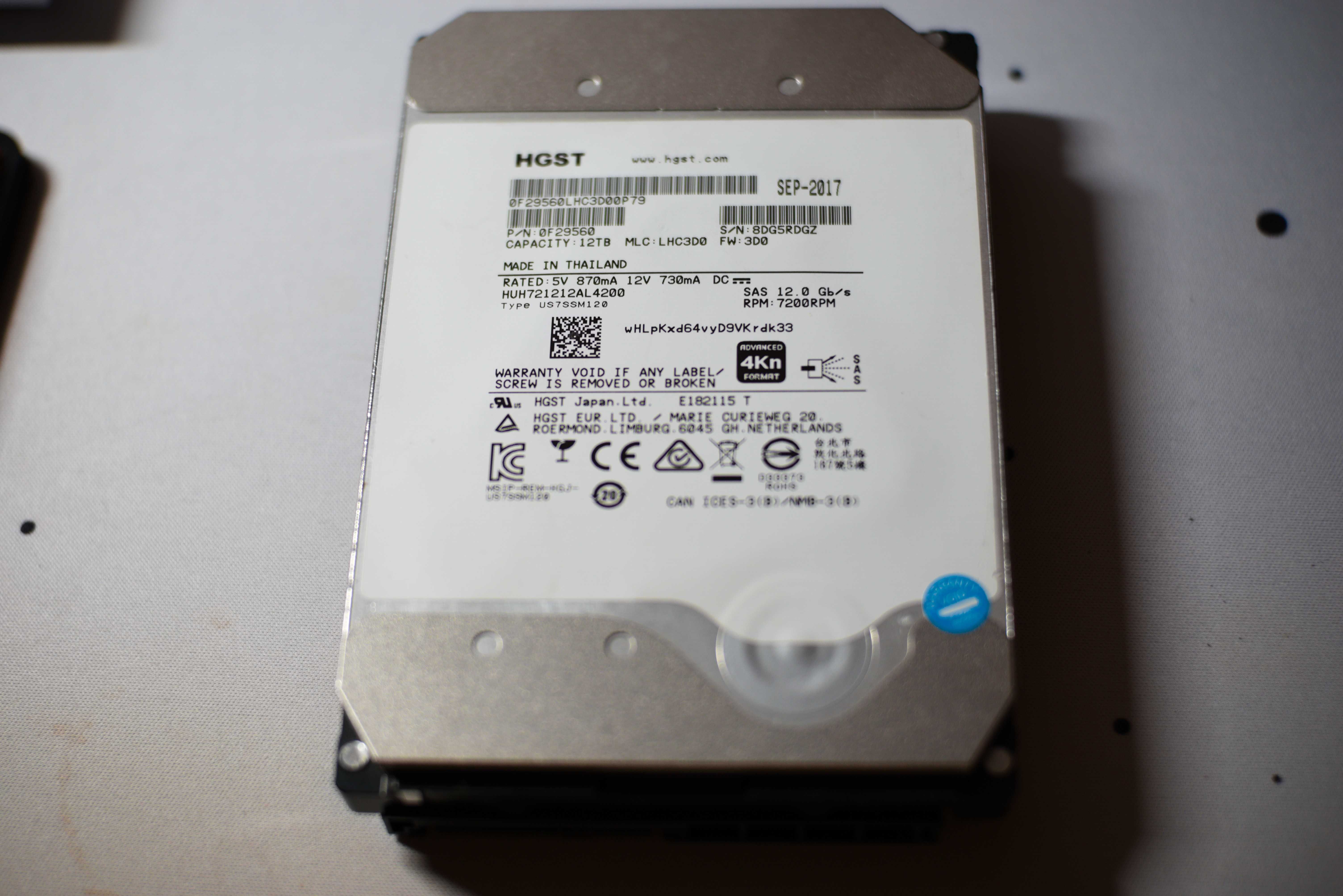 Серверний диск HGST Ultrastar He12 12Tb 7.2K 12G SAS 3.5