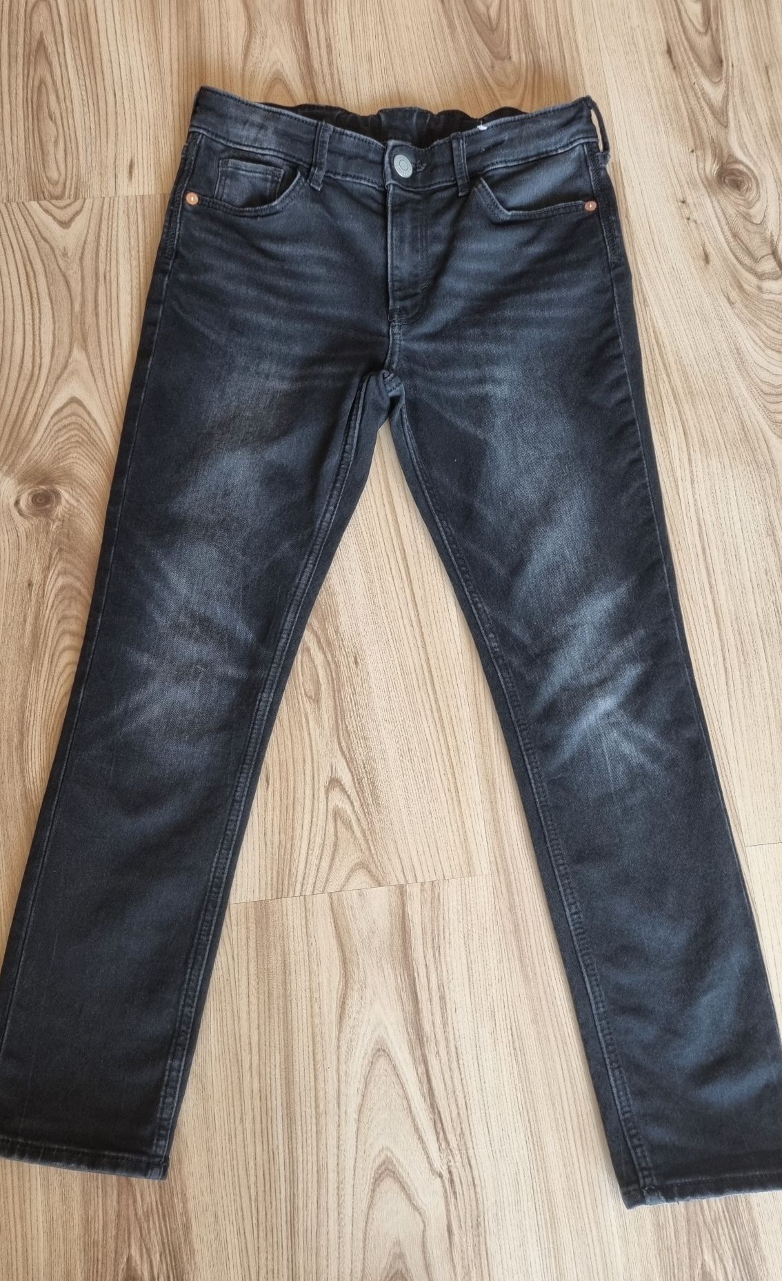 Spodnie chłopięce 152 H&M slim czarne