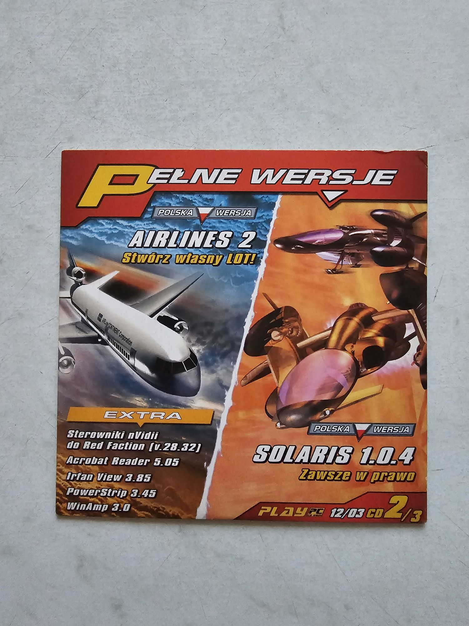 Gra PC Airlines 2 oraz Solaris 1.0.4 PLAY 12/2003