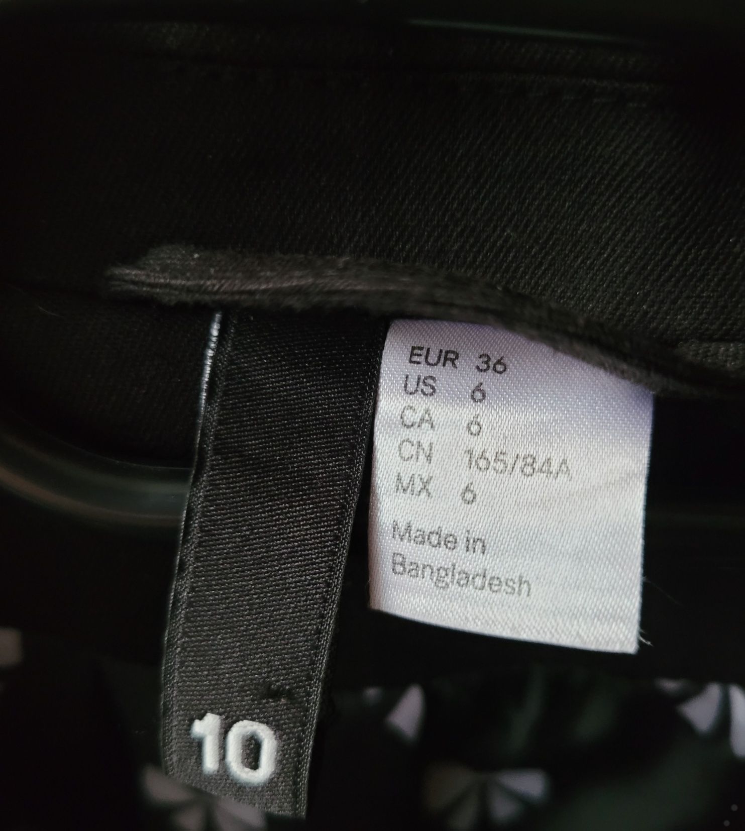 Czarna marynarka H&M 36 S elegancka klasyczna