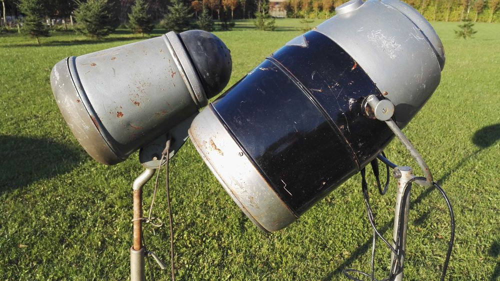 Stara suszarka fryzjerska PRL, stojąca, podłogowa, WENUS, FALA 3 szt.