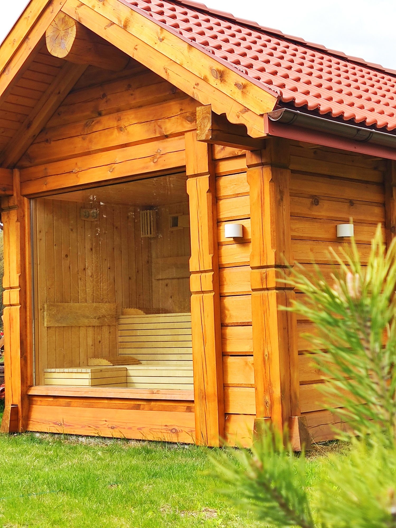 Domek Mazury, całoroczny dom z bala, sauna, balia na wyłączność