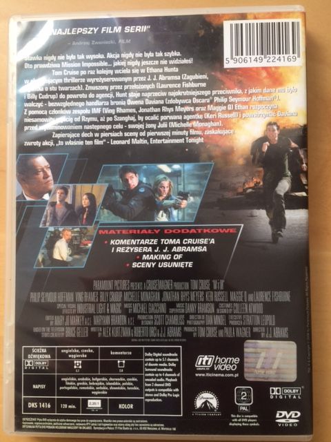 DVD Mission Impossible III Tom Cruise