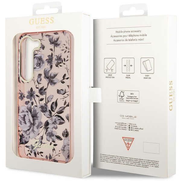 Etui Guess Guhcs23Mhcfwsp S23+ S916 - Różowe Flower Collection