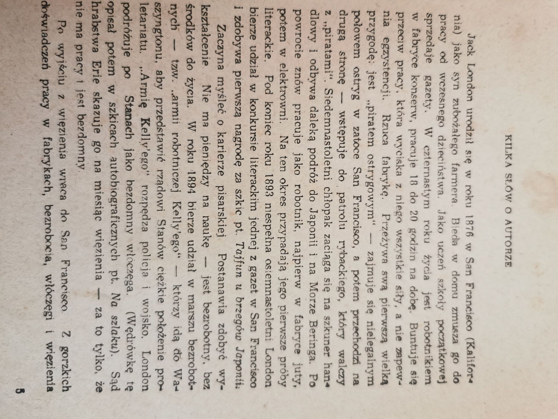 Jack London Zew krwi 1955 rok