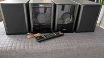 Wieża LG XD123 micro hi-fi, DVD, CD, kasety, USB, radio RDS, subwoofer