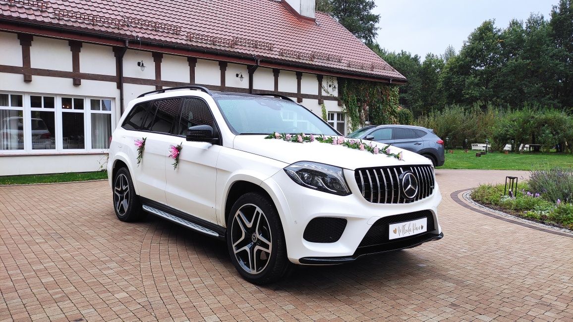 Auto do ślubu samochód do ślubu Biały Mercedes