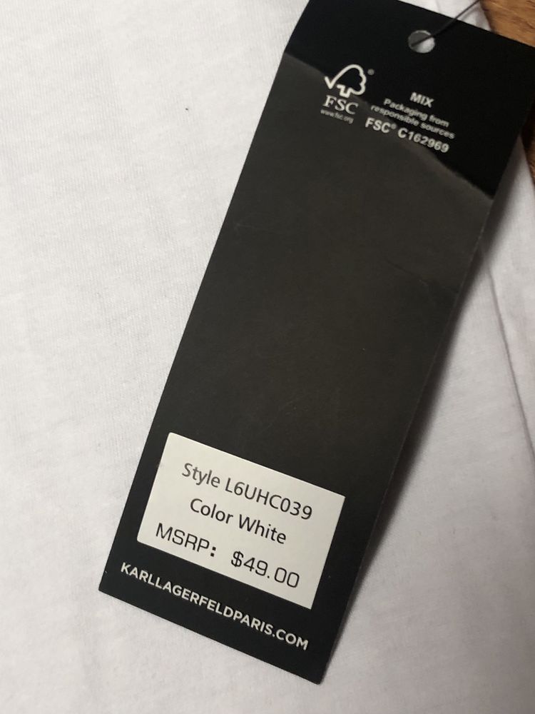 Koszulka Damska Karl Lagerfeld Paris  biała T-shirt XL