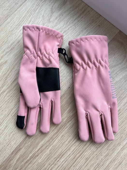 Rekawiczki rozowe softshell h&m rozm. 122/128