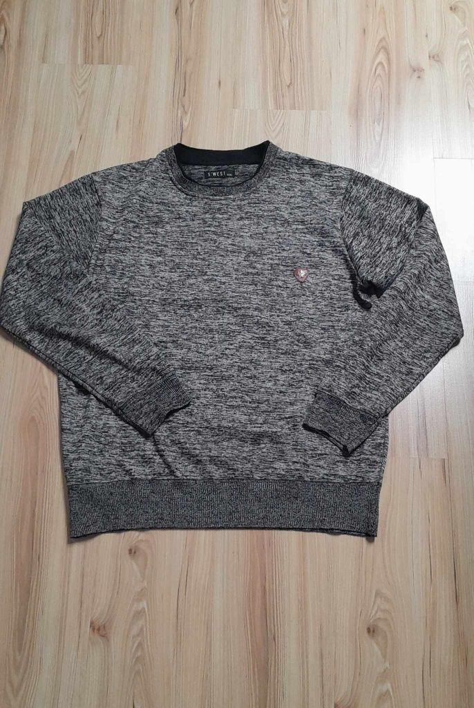 Sweter męski szary