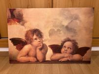 Quadro anjos de Michelangelo