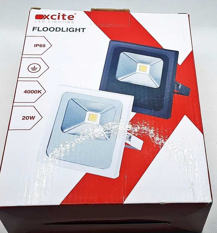 Halogen naświetlacz lampa Xcite 20W LED Slim 4000K czarny IP65