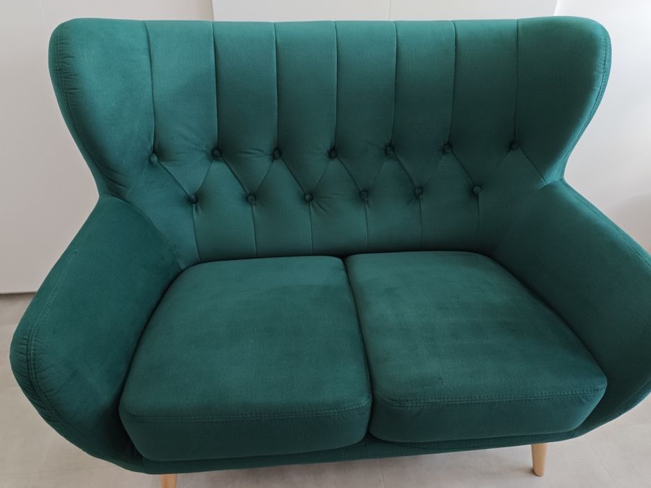 KELSO Sofa uszak 2-osobowa zielona