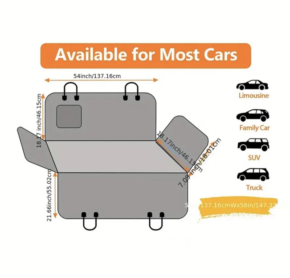 Capa Carro para Cão