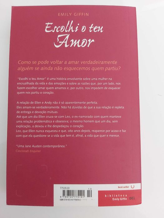 Emily Giffin, Escolhi o teu amor c/ portes incluídos