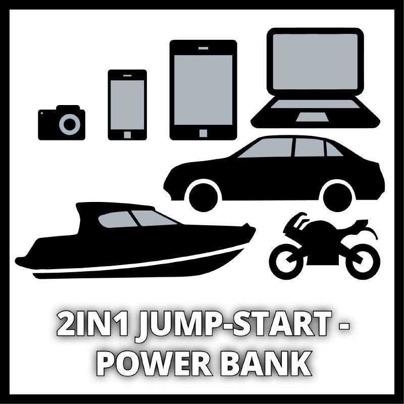 Бустер Авто Jump-Start - Power Bank Einhell CE-JS 12/1