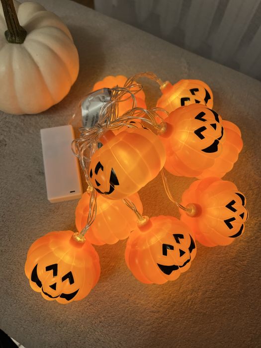 Nowe lampki dynie halloween